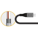 ALOGIC Ultra USB-A till USB-C kabel 3A/480Mbps 30 cm Rymdgrå