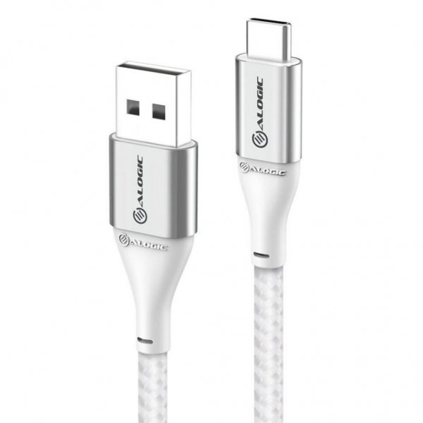 ALOGIC USB-C till USB-A kabel 3A/480Mbps 3m Silver