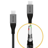 ALOGIC Ultra USB-C till USB-C kabel 5A/480Mbps 30 cm Rymdgrå
