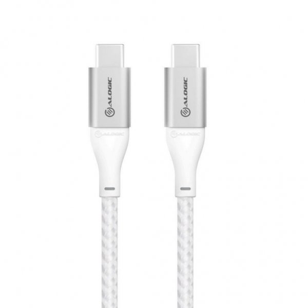 ALOGIC Ultra USB-C till USB-C kabel 5A/480Mbps 3 meter Silver