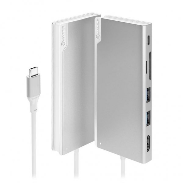 ALOGIC Ultra USB-C Dock UNI - HDMI. USB. SD-Kort 100W PD Silver