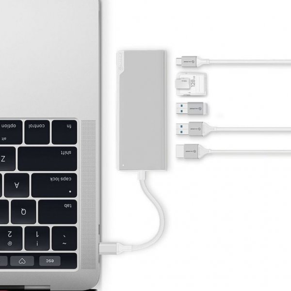 ALOGIC Ultra USB-C Dock UNI - HDMI. USB. SD-Kort 100W PD Silver