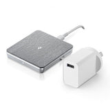 ALOGIC Trådlös Laddare Qi laddning 10W - med USB-A till USB-C kabel Silver