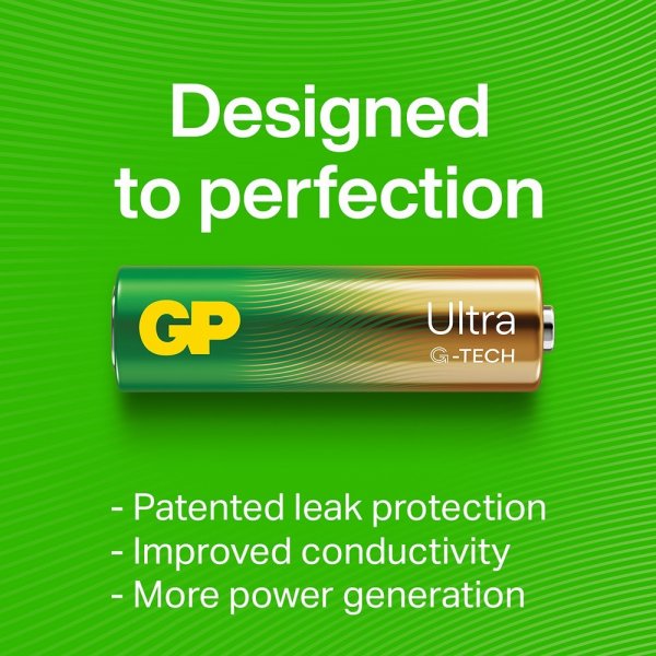 GP Ultra Alkaline AAA-batteri 24AU/LR03 4-pack
