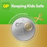 GP Ultra Lithium Batteri Knappcell CR2032 8-pack