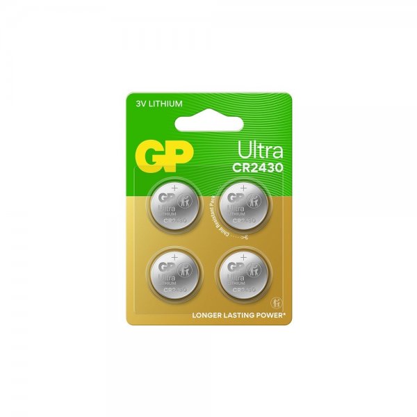 GP Ultra Lithium Batteri Knappcell CR2430 4-pack
