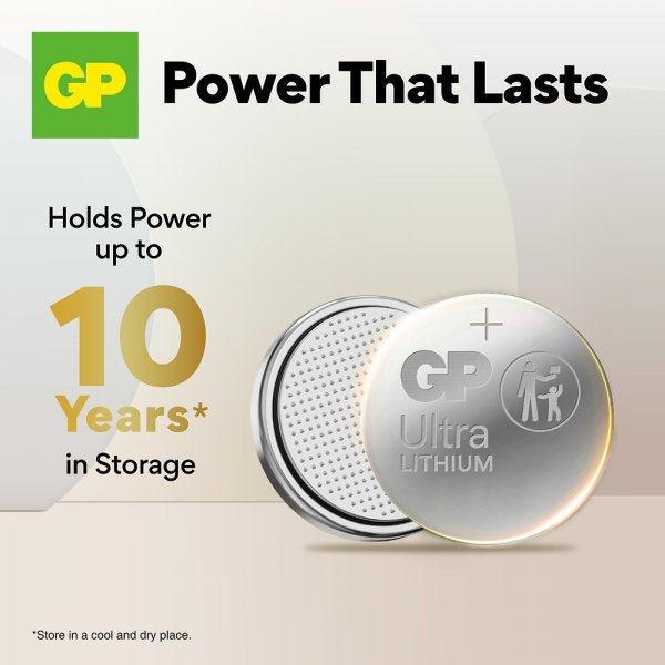 GP Ultra Lithium Batteri Knappcell CR2450 4-pack