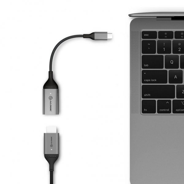 ALOGIC Ultra USB-C Hane till DisplayPort Hona Adapter 4K @60Hz 15cm