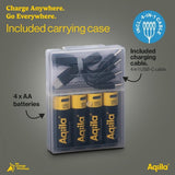 Aqiila Uppladdningsbart AA-batteri USB-C 4-pack