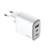 Celly 65W GaN Väggladdare 2xUSB-C & USB-A