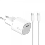 Celly 25W GaN USB-C Väggladdare med USB-C Kabel