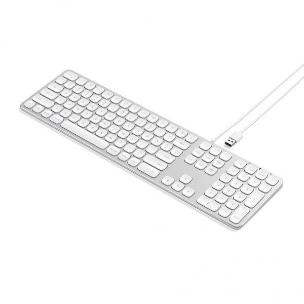 Satechi Tangentbord med trådbunden USB anslutning Nordisk Layout Silver
