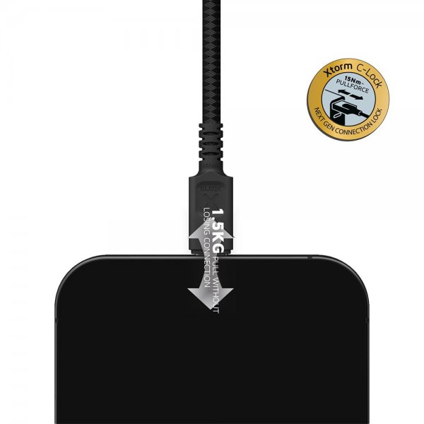 Xtorm USB-A till USB-C Kabel Next Gen 60W 3m Svart