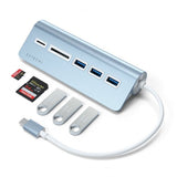 Satechi USB-C Combo Hub for Desktop Blå