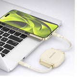 Mobile Origin USB-C Kabel 100W Retractable Cable Box Beige