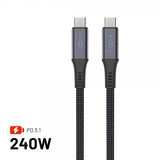 Fixed USB-C Mediakabel USB4 gen 2 240W 2m
