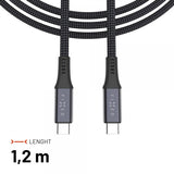 Fixed USB-C Mediakabel USB4 gen 2 240W 2m