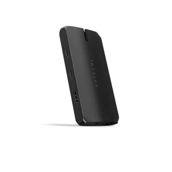 Satechi USB-C On-the-Go Multiport Adapter Svart