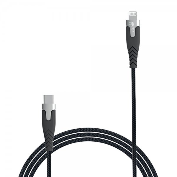 Gear USB-C till Lightning Kabel Kevlar 1.5 meter Svart