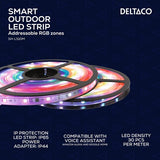 Deltaco Smart Home Utomhus LED-slinga RGB IP65 2x5m