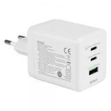 Deltaco Väggladdare GaN 1x USB-A 2x USB-C PPS 100W