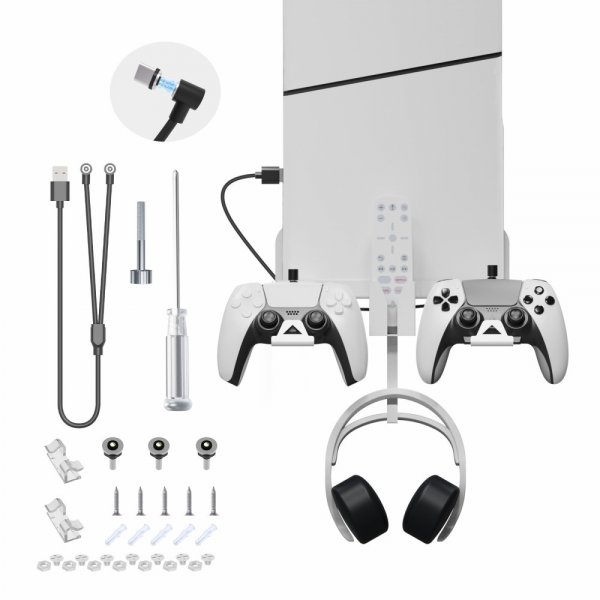 JYS Väggmonterad Hållare till PlayStation 5 Slim