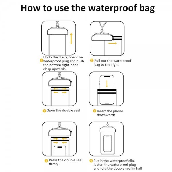 Vattentålig Pouch IPX8 Blå