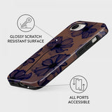 Burga iPhone 16e/iPhone 17e Skal Tough MagSafe Velvet Night