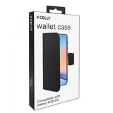 Celly Samsung Galaxy A36 Fodral Wally Wallet Case Svart