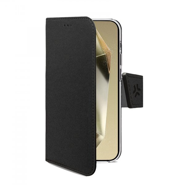 Celly Samsung Galaxy S25 Ultra Fodral Wally Wallet Case Svart