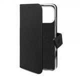 Celly iPhone 17 Pro Fodral Wally Wallet Case Svart