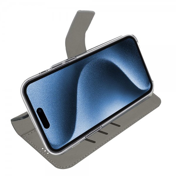 Celly iPhone 17 Pro Fodral Wally Wallet Case Svart
