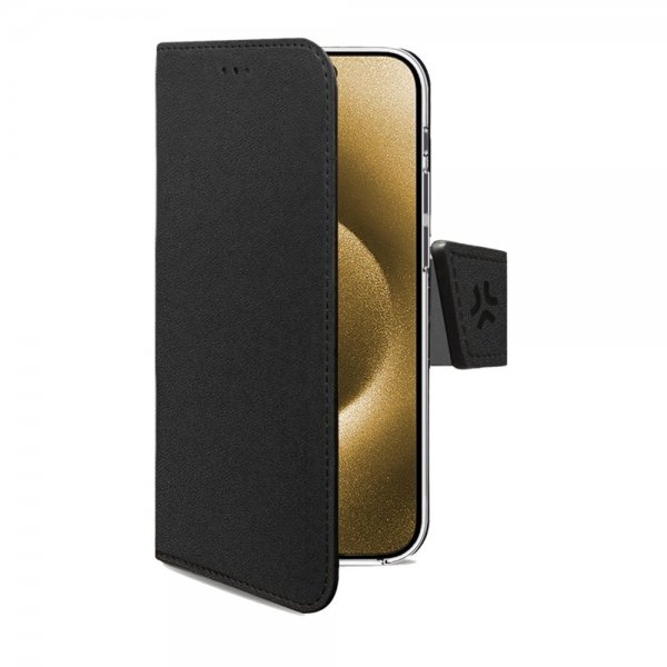 Celly iPhone Air Fodral Wally Wallet Case Svart