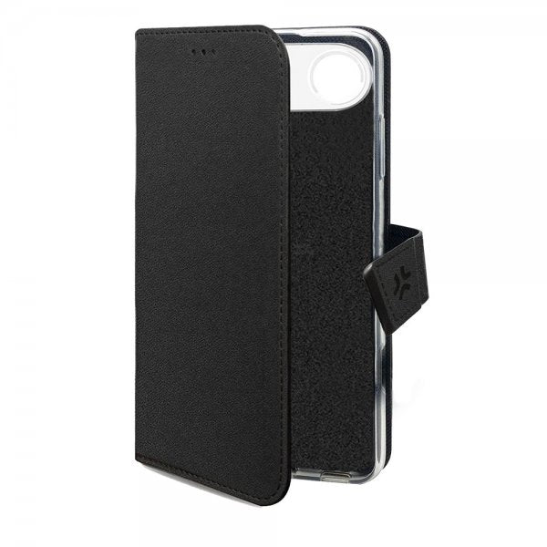 Celly iPhone Air Fodral Wally Wallet Case Svart
