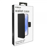 Celly Samsung Galaxy S25 FE Fodral Wally Wallet Case Svart