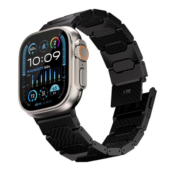 Just Mobile Apple Watch 44/45/46mm/Apple Watch Ultra Armband Kolfiber