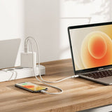 ALOGIC Rapid Power 2-ports (45+18W) GaN laddare ink. 2m USB-C laddkabel