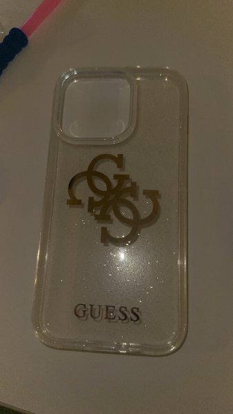 Guess iPhone 14 Pro Skal Full Glitter Transparent