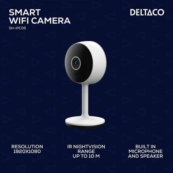 Deltaco Smart Home WiFi-kamera med Rörelsedetektion
