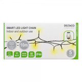 Deltaco Smart Home WiFi Utomhus Ljusslinga IP44 10m
