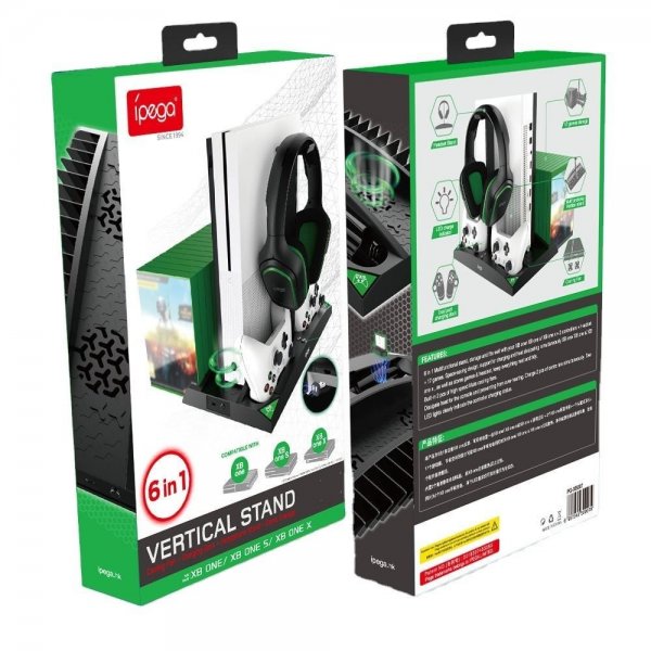 Ipega Xbox One 6-i-1 Multifunktionell Docka med Fläkt