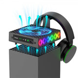 Ipega Xbox Series X Nedkylningsfläkt med RGB och Hörlurshållare