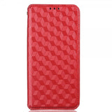 Xiaomi 12/12X Fodral Rombmönster Röd
