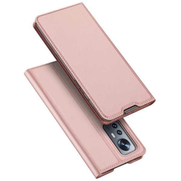 Dux Ducis Xiaomi 12/12X Fodral Skin Pro Series Rosa