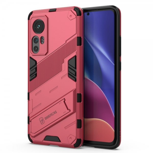 Xiaomi 12/12X Skal med Stativ Magenta