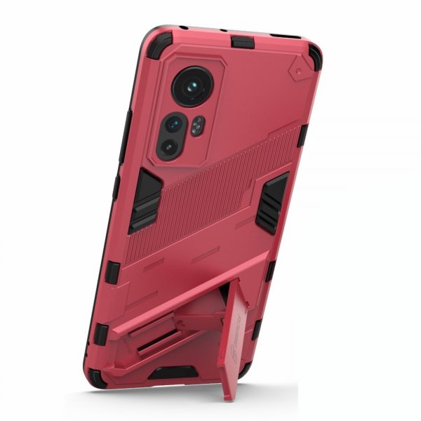 Xiaomi 12/12X Skal med Stativ Magenta