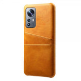 Xiaomi 12/12X Skal med två Kortfack Ljusbrun