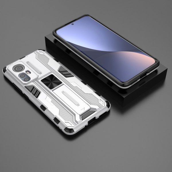 Xiaomi 12/12X Skal Stativfunktion Silver