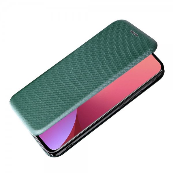 Xiaomi 12 Pro Fodral Kolfibertextur Grön