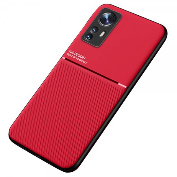 Xiaomi 12 Pro Skal med Metallplatta Röd